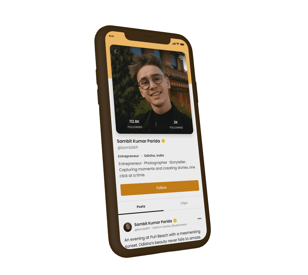 Showcase your story and interests in the iRaay app